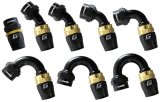 GReddy AN16 120 DEGREE HOSE END SWIVEL BLACK/GOLD ANODIZED thumbnail 8