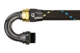 GReddy AN12 180 DEGREE ORB MALE BLACK/GOLD ANODIZED thumbnail 1