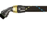 GReddy AN12 45 DEGREE ORB MALE BLACK/GOLD ANODIZED thumbnail 1