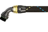 GReddy AN12 60 DEGREE ORB MALE BLACK/GOLD ANODIZED thumbnail 1