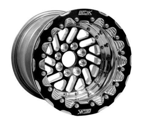 Belak 15x8 / 5in BS / 4x100 BP / High Pad / Series Twisted Wheel - Single Beadlock