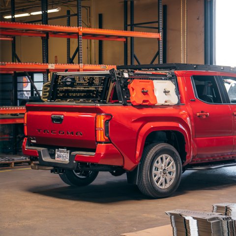 Cali Raised Overland Bed Rack For 2024+ Toyota Tacoma - Long Bed Low Profile Rack