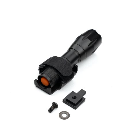 Cali Raised Molle Flashlight Holder - Holder W/ Zoomable Led Flash Light thumbnail 2
