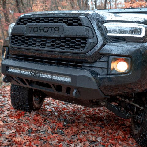 Cali Raised 16-23 Toyota Tacoma Stealth Bumper - No Bull Bar / 32In Led Bar Combo thumbnail 2