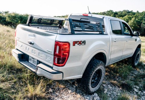 Cali Raised 19-22 Ford Ranger Overland Bed Rack - Mid / Short thumbnail 1