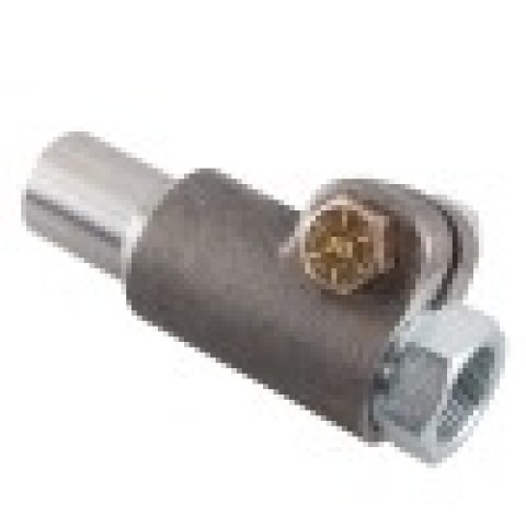 Synergy Weld-In Forged Double Adjuster Tube Adapter 1in-14 Left Hand Thread 1in ID Tube