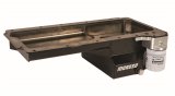 Moroso GM LS Swap/Early F-Body (w/Rear Sump/Spin-On Filter Adapter) Wet Sump 6in Steel Oil Pan - Blk thumbnail 1