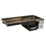 Moroso GM LS Swap/Early F-Body (w/Rear Sump/Spin-On Filter Adapter) Wet Sump 6in Steel Oil Pan - Blk thumbnail 7