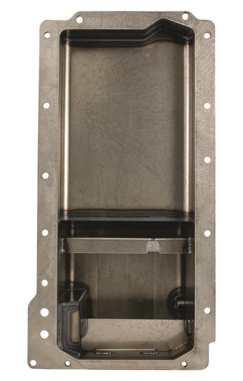 Moroso GM LS Swap/A-Body (w/Rear Sump & Spin-On Filter Adapter) Wet Sump 6in Narrow Steel Oil Pan thumbnail 1