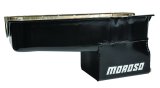 Moroso Pre-80 Chevrolet Small Block (w/Driver Side Dipstick) Wet Sump 7qt 9.5in Steel Oil Pan - Blk thumbnail 6