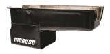 Moroso 80-85 Chevrolet SBC (w/Passenger Side Dipstick) Wet Sump 7qt 9.5in Steel Oil Pan - Black thumbnail 2