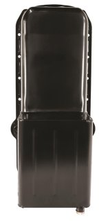 Moroso 80-85 Chevrolet SBC (w/Passenger Side Dipstick) Wet Sump 7qt 9.5in Steel Oil Pan - Black thumbnail 4