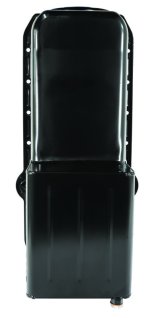 Moroso 80-85 Chevrolet SBC (w/Passenger Side Dipstick) Wet Sump 7qt 9.5in Steel Oil Pan - Black thumbnail 9