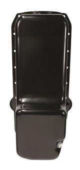 Moroso Pre-80 Chevrolet Small Block (w/Driver Side Dipstick) Wet Sump 5qt 7.5in Steel Oil Pan - Blk thumbnail 4
