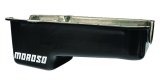 Moroso Pre-80 Chevrolet Small Block (w/Driver Side Dipstick) Wet Sump 5qt 7.5in Steel Oil Pan - Blk thumbnail 7