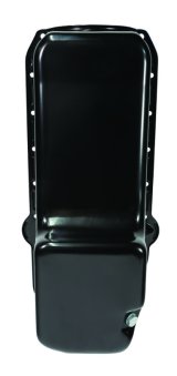 Moroso Pre-80 Chevrolet Small Block (w/Driver Side Dipstick) Wet Sump 5qt 7.5in Steel Oil Pan - Blk thumbnail 9