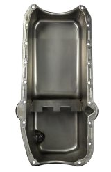 Moroso 80-85 Chevrolet Small Block (w/Pssngr Side Dipstick) Wet Sump 5qt 7.5in Steel Oil Pan - Black thumbnail 3