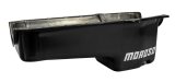 Moroso 1986+ Chevrolet Small Block (w/Passenger Side Dipstick) Wet Sump 5qt 7.5in Steel Oil Pan- Blk thumbnail 2