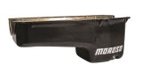 Moroso Pre-80 Chevrolet Small Block (w/Driver Side Dipstick) Wet Sump 6qt 8.25in Steel Oil Pan - Blk thumbnail 1