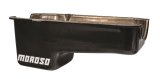 Moroso Pre-80 Chevrolet Small Block (w/Driver Side Dipstick) Wet Sump 6qt 8.25in Steel Oil Pan - Blk thumbnail 2