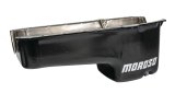 Moroso 80-85 Chevrolet SBC (w/Passenger Side Dipstick) Wet Sump 6qt 8.25in Steel Oil Pan - Blk thumbnail 9