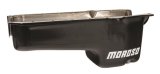 Moroso 1986+ Chevrolet SBC (w/Passenger Side Dipstick) Wet Sump 6qt 8.25in Steel Oil Pan - Black thumbnail 2