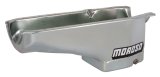 Moroso 1986+ Chevrolet SBC (w/Passenger Side Dipstick) Wet Sump 6qt 8.25in Steel Oil Pan - Black thumbnail 6