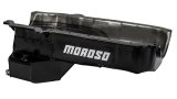 Moroso 86-Up Chevrolet SBC (w/Passenger Side Dipstick) Wet Sump 5.5qt 7.5in Steel Oil Pan - Black thumbnail 2
