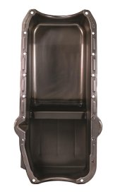Moroso Pre-80 Chevrolet SBC (w/Driver Side Dipstick) Wet Sump 7qt 8.25in Steel Oil Pan - Black thumbnail 4
