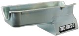 Moroso Pre-80 Chevrolet SBC (w/Driver Side Dipstick) Wet Sump 7qt 8.25in Steel Oil Pan - Black thumbnail 6