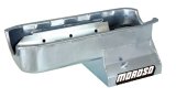 Moroso Pre-85 Chevrolet SBC (w/2 Piece Rear Main Seal) Wet Sump 7qt 8.25in Steel Oil Pan - Black thumbnail 6