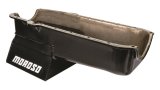 Moroso 80-85 Chevrolet SBC (w/Passenger Side Dipstick) Wet Sump 7qt 8.25in Steel Oil Pan - Black thumbnail 1