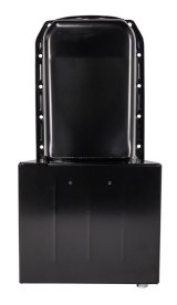 Moroso 80-85 Chevrolet SBC (w/Passenger Side Dipstick) Wet Sump 7qt 8.25in Steel Oil Pan - Black thumbnail 8