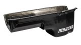 Moroso Pre-85 Chevrolet Small Block (w/Driver Side Dipstick) Wet Sump 6qt 8.25in Steel Oil Pan - Blk thumbnail 1