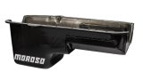 Moroso Pre-85 Chevrolet Small Block (w/Driver Side Dipstick) Wet Sump 6qt 8.25in Steel Oil Pan - Blk thumbnail 2