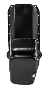 Moroso Pre-85 Chevrolet Small Block (w/Driver Side Dipstick) Wet Sump 6qt 8.25in Steel Oil Pan - Blk thumbnail 4