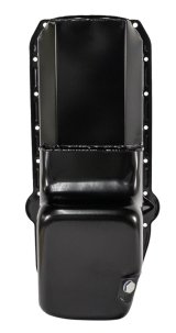 Moroso Pre-85 Chevrolet Small Block (w/Driver Side Dipstick) Wet Sump 6qt 8.25in Steel Oil Pan - Blk thumbnail 9