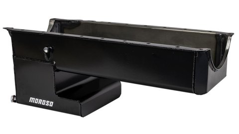 Moroso Chevrolet Big Block Gen 5/6/Chevrolet II Notched Rear Wet Sump 7qt 9in Steel Oil Pan