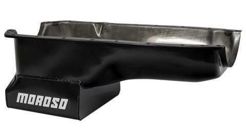 Moroso 65-Up Oldsmobile V-8 (330-455) Deep Wet Sump 7qt 8.5in Steel Oil Pan