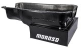 Moroso Ford 351W (w/Front Sump) Kicked Out Road Race Baffled 9qt 8in Steel Oil Pan thumbnail 2