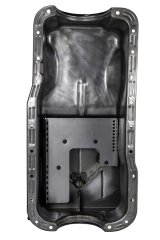 Moroso Ford 351W (w/Front Sump) Kicked Out Road Race Baffled 9qt 8in Steel Oil Pan thumbnail 9
