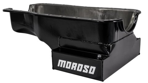 Moroso Ford 289-302 (w/Front Sump) Kicked Out Wet Sump 7qt 8in Steel Oil Pan