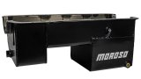 Moroso Ford 351W (w/Rear Sump & Billet End Seals) Extra Deep Wet Sump 7qt 9in Steel Oil Pan thumbnail 1
