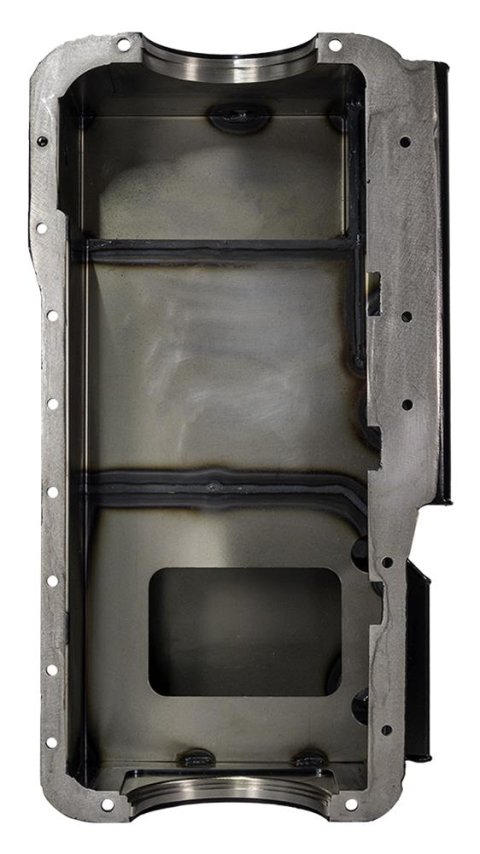Moroso Ford 351W (w/Rear Sump & Billet End Seals) Power Pouch Wet Sump 7qt 9in Steel Oil Pan thumbnail 4