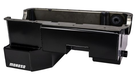 Moroso Ford 351W (w/Rear Sump & Billet End Seals) Power Pouch Wet Sump 7qt 9in Steel Oil Pan thumbnail 7