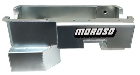 Moroso Ford 351W (w/Rear Sump & Billet End Seals) Power Pouch Wet Sump 7qt 9in Steel Oil Pan thumbnail 8
