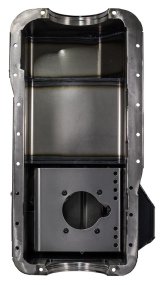 Moroso Ford 289-302 (w/Rear Sump) Road Race Baffled Wet Sump 7qt 7.5in Steel Oil Pan thumbnail 4