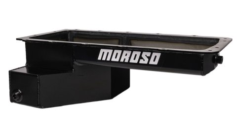 Moroso Ford 5.0 Coyote (w/Rear Sump) Road Race Baffled Wet Sump 9qt 6-5/8in Steel Oil Pan thumbnail 8