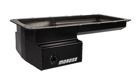 Moroso Ford 5.0 Coyote (w/Front Sump) Road Race Baffled Wet Sump 7qt 6.25in Steel Oil Pan thumbnail 1