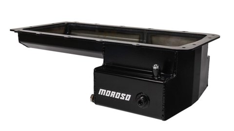 Moroso Ford 5.0 Coyote (w/Front Sump) Road Race Baffled Wet Sump 7qt 6.25in Steel Oil Pan thumbnail 2